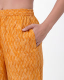 Peach Pure Cotton Printed Suit Set