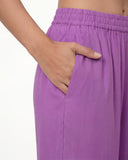 Lavender Mul Chanderi Silk Embroidered Suit Set