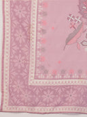 Soft Blush Pink Chanderi Silk A-Line Suit Set