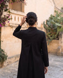 Black Pintuck Kurta Set