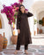 Brown Pintuck Kurta Set