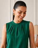 Emerald Green Cotton Sleeveless Co-Ord Set