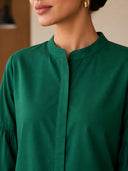 Emerald Green Puff Sleeve Co-Ord Set