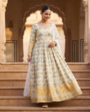 Kunjal Banarasi Brocade Anarkali Set