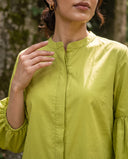 Matcha Green Puff Sleeve Co-Ord Set