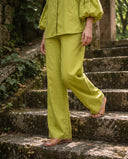 Matcha Green Puff Sleeve Co-Ord Set