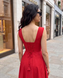 Ayla Corset Midi Dress