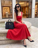 Ayla Corset Midi Dress