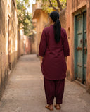 Red Wine City Stroll Co-ord Set