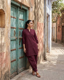 Red Wine City Stroll Co-ord Set