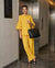 Sunshine Yellow Puff Sleeve Co-Ord Set