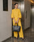 Sunshine Yellow Puff Sleeve Co-Ord Set
