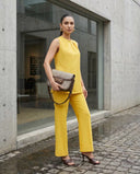 Sunshine Yellow Cotton Sleeveless Co-Ord Set