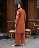 Terracotta Bloom Embroidered Kurta Set