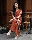 Terracotta Bloom Embroidered Kurta Set
